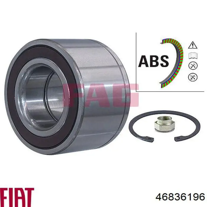 Купить 46836196 Fiat/Alfa/Lancia Подшипник передней ступицы