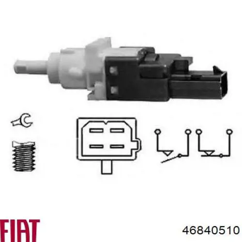 Interruptor Luz De Freno 46840510 Fiat/Alfa/Lancia