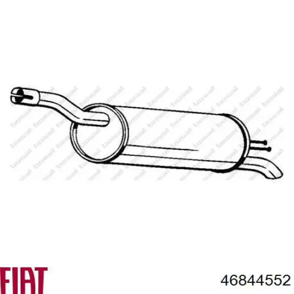 46844552 Fiat/Alfa/Lancia Выхлопная труба