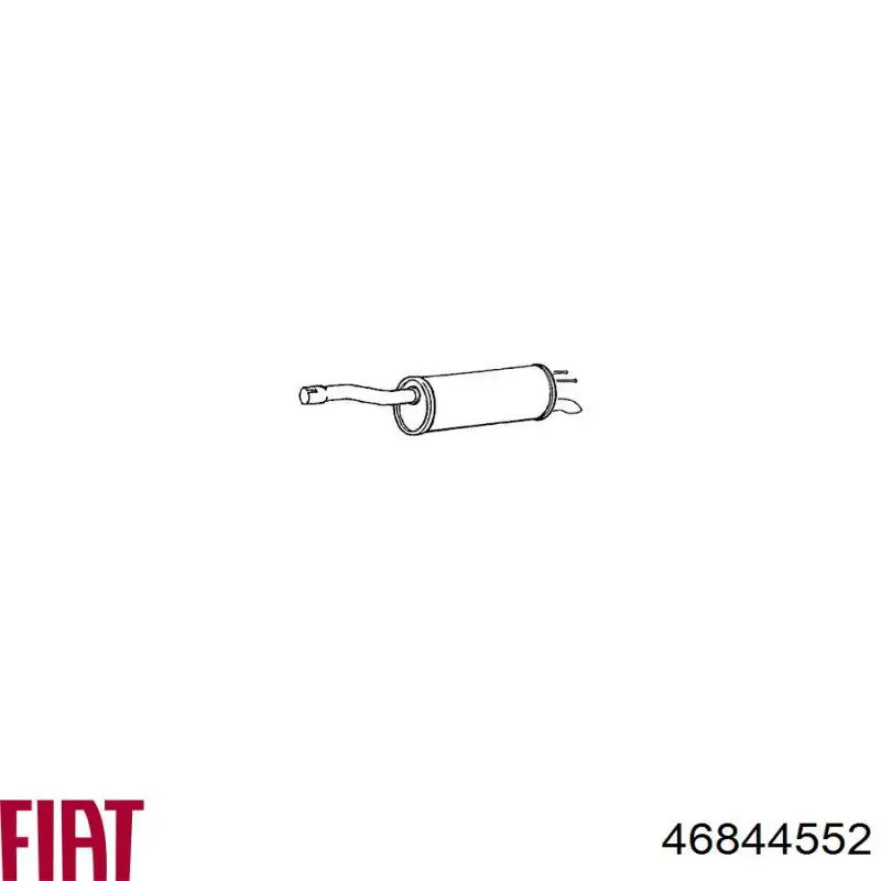 Купить 46844552 Fiat/Alfa/Lancia Глушитель задний