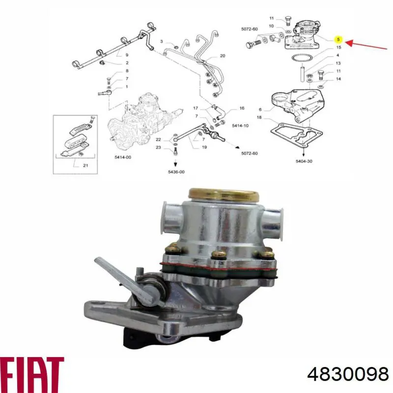 Купить 4830098 Fiat/Alfa/Lancia Насос предпусковой прокачки топлива