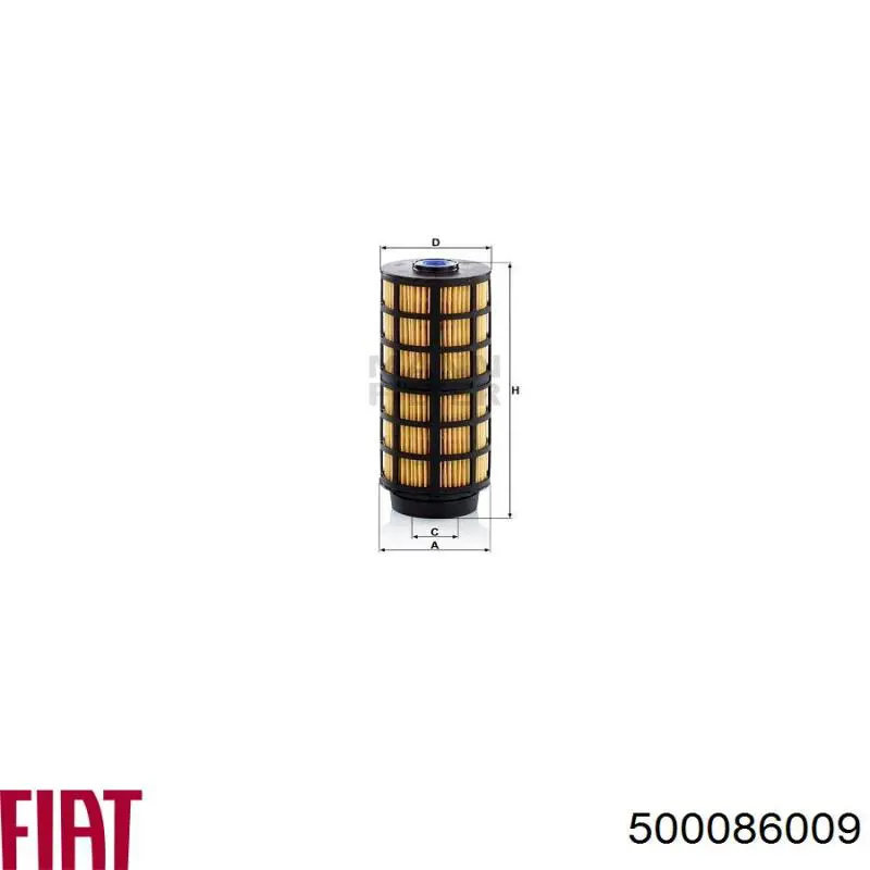 Фильтр топливный FIAT 500086009