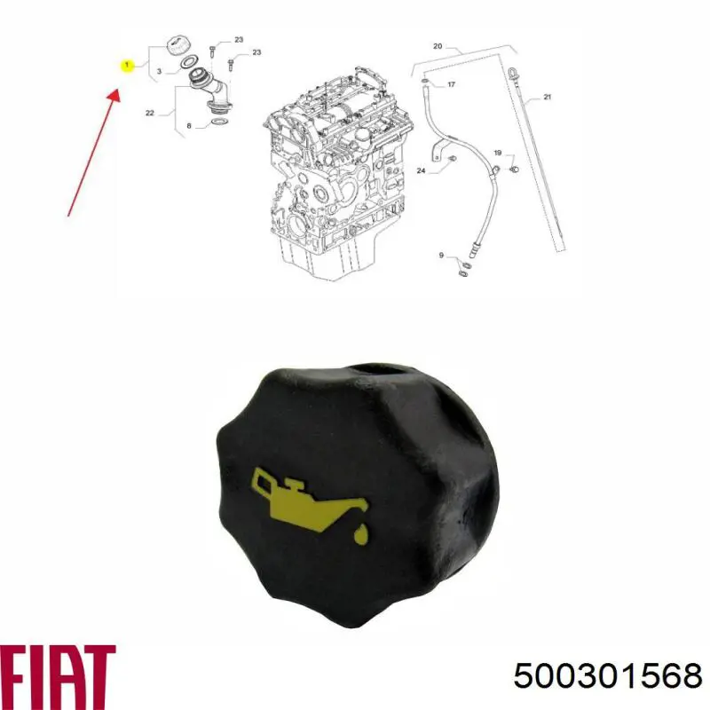 ORK500301568 GP Крышка масляной горловины