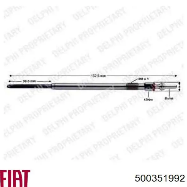 Свечи накала Fiat/Alfa/Lancia 500351992 цена, от 11.29 USD
