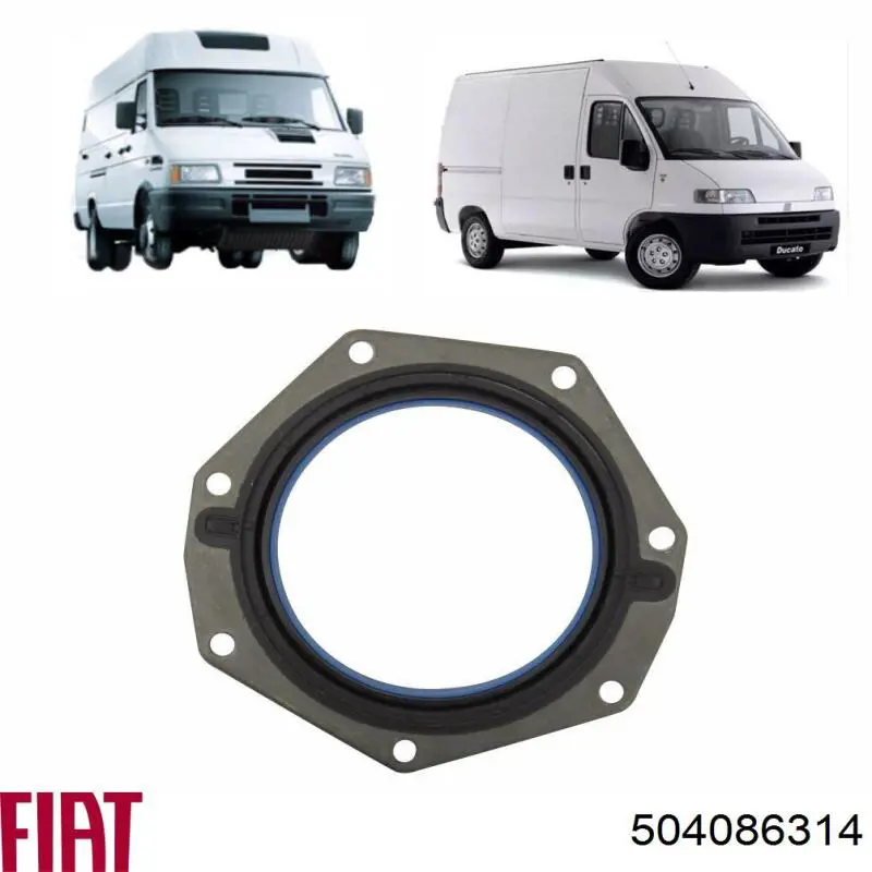 Сальник коленвала задний 0504086314 Fiat/Alfa/Lancia