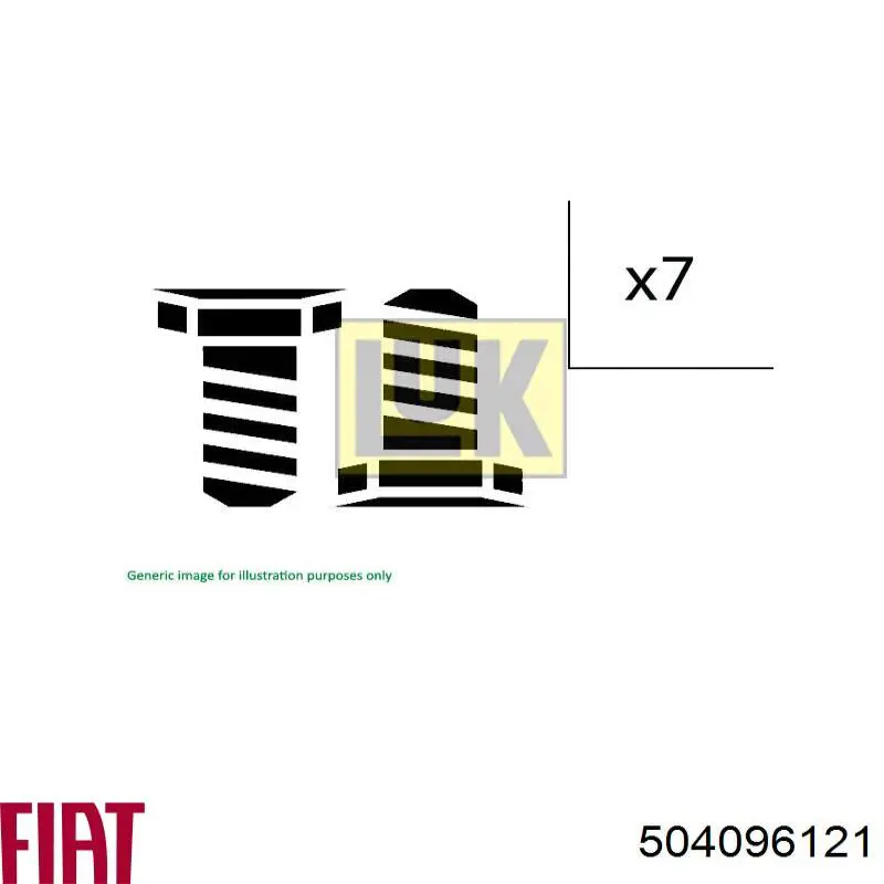 Купить 504096121 Fiat/Alfa/Lancia Болт крепления маховика