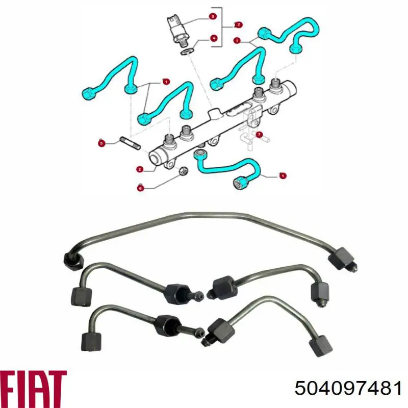 ORK504097481 GP Трубка топливная 