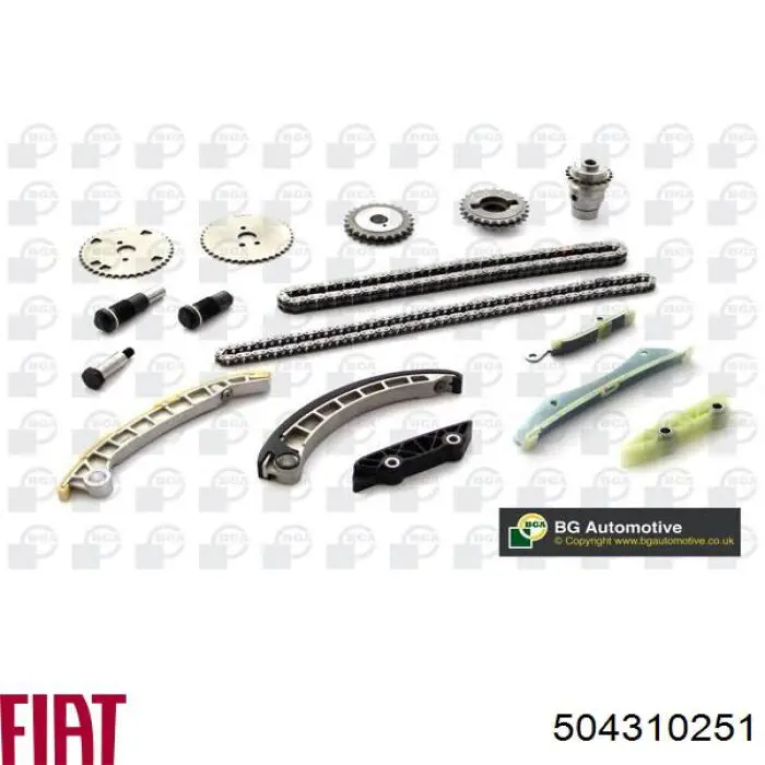 504310251 Fiat/Alfa/Lancia cadeia do mecanismo de distribuição de gás, kit