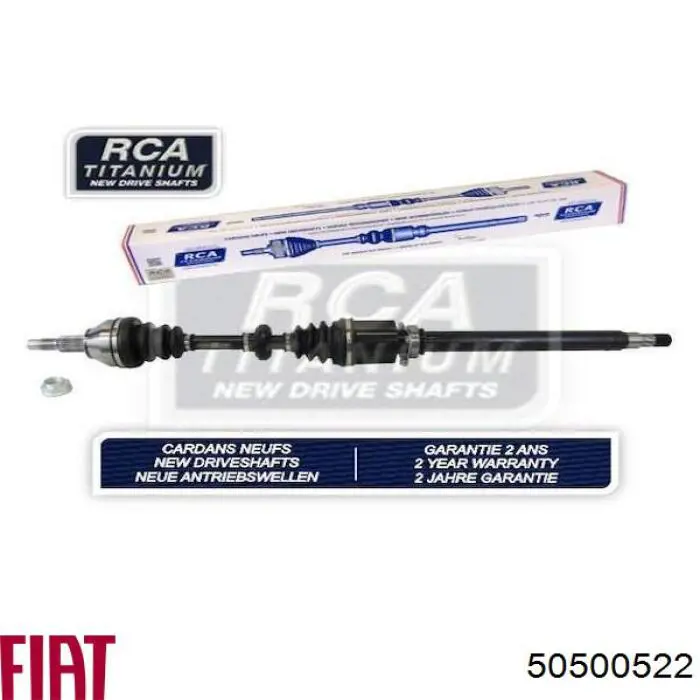 Привод передний правый Fiat/Alfa/Lancia 50500522 цена, от 128.57 USD