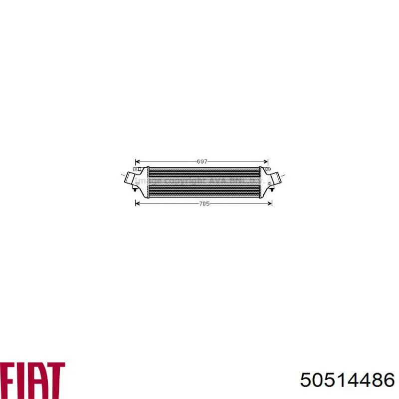 Система охлаждения наддувочного воздуха Fiat/Alfa/Lancia 50514486 цена, от 123.13 USD