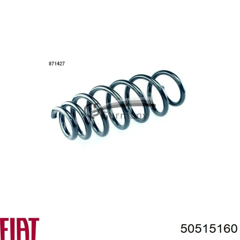 Передняя пружина 50515160 Fiat/Alfa/Lancia