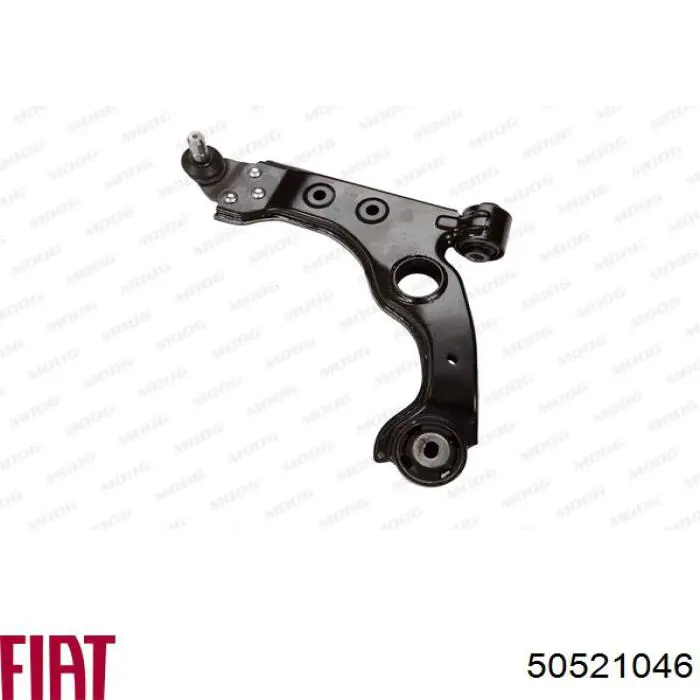 50521046 Fiat/Alfa/Lancia braço oscilante inferior esquerdo de suspensão dianteira