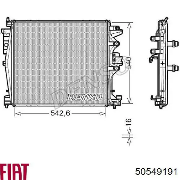 Радиатор охлаждения двигателя Denso DRM01004 цена, от 213.40 USD