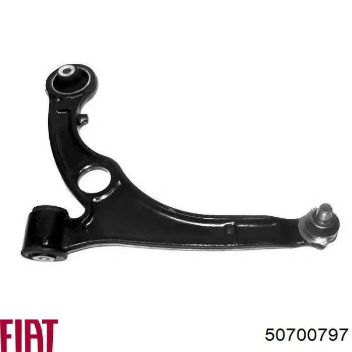 Левый рычаг передней нижней подвески Fiat/Alfa/Lancia 50700797 цена, от 47.70 USD