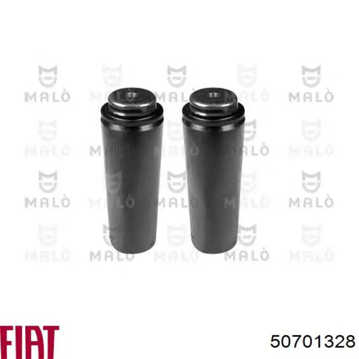 50701328 Fiat/Alfa/Lancia pára-choque (grade de proteção de amortecedor traseiro + bota de proteção)