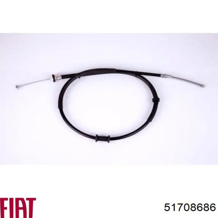 Купить 51708686 Fiat/Alfa/Lancia Трос стояночного тормоза задний левый