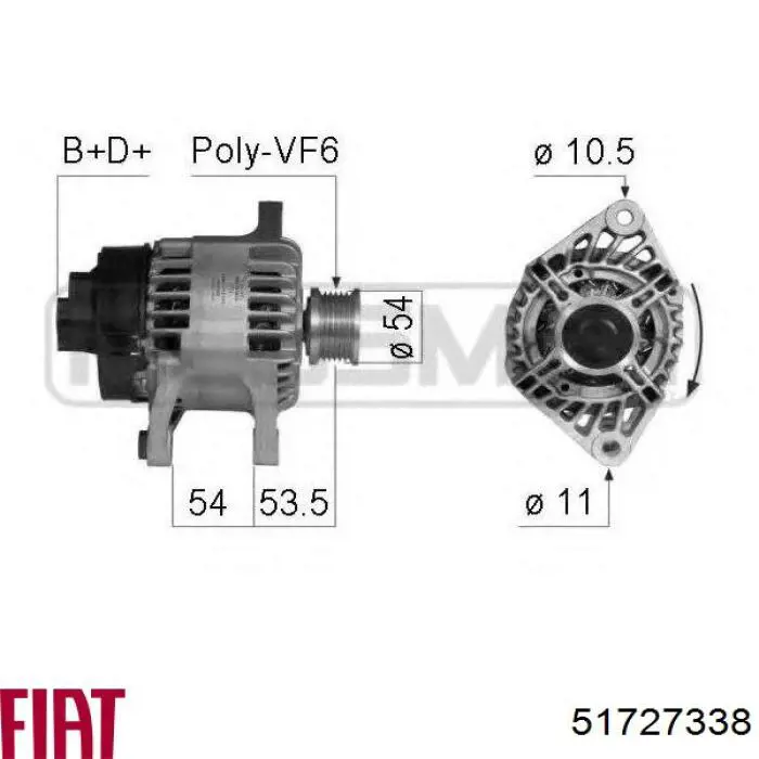 51727338 Fiat/Alfa/Lancia gerador