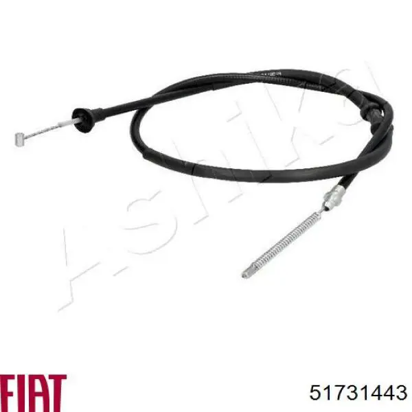 Задний трос ручника 51731443 Fiat/Alfa/Lancia