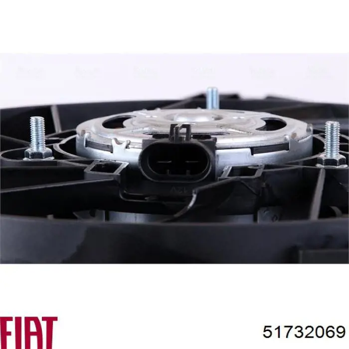 Купить 51732069 Fiat/Alfa/Lancia Диффузор вентилятора в сборе с мотором и крыльчаткой