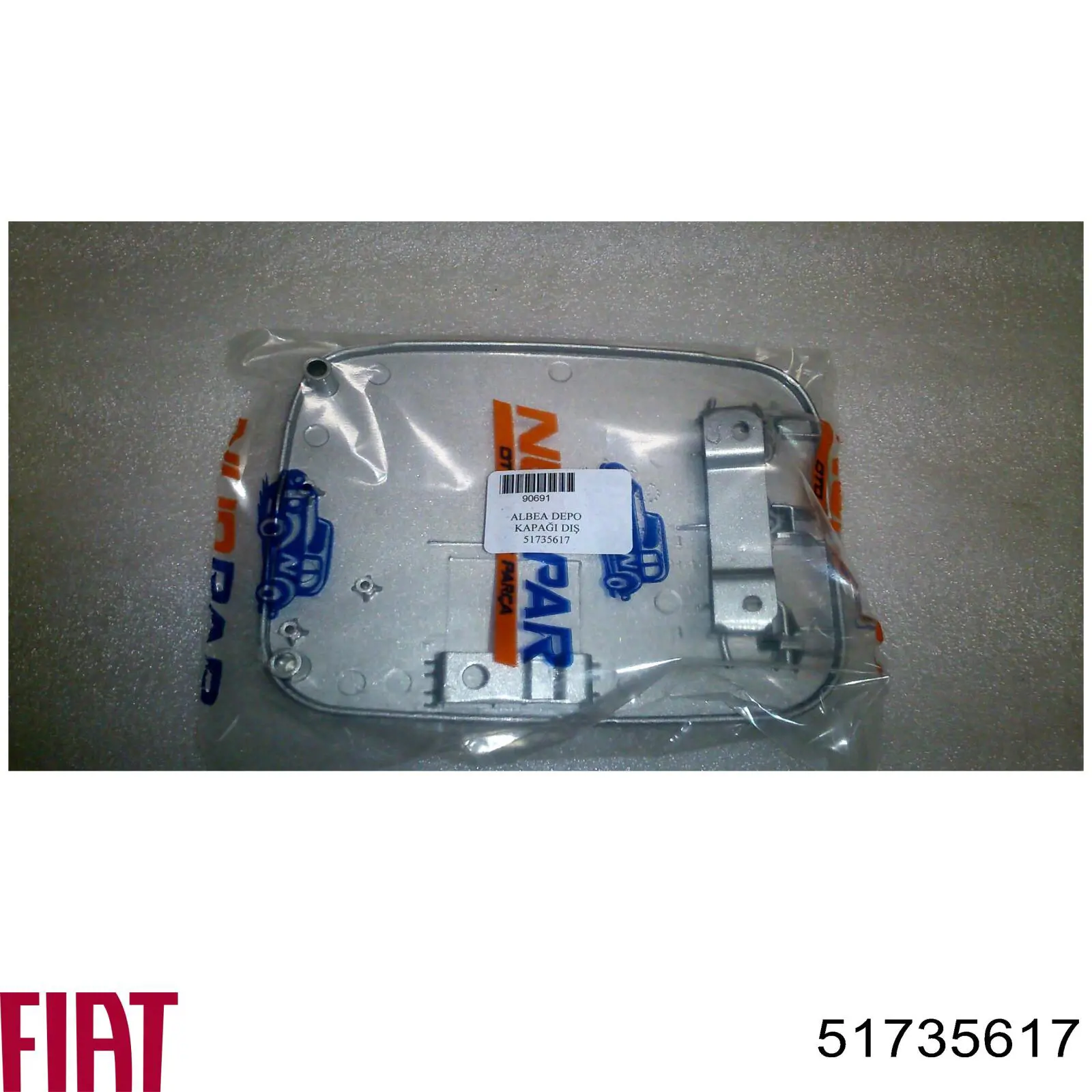 51735617 Fiat/Alfa/Lancia Дверка бензобака