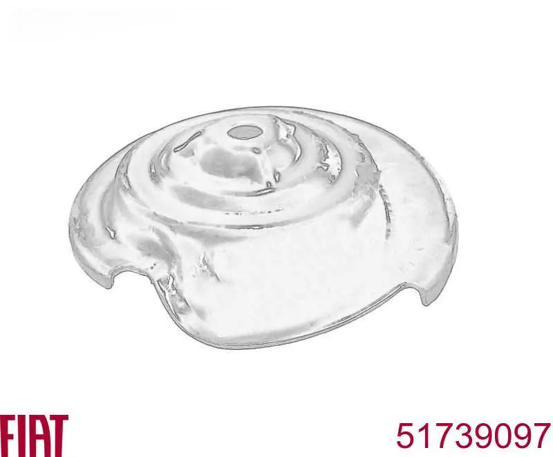 Опорная чашка передней пружины верхняя Fiat/Alfa/Lancia 51739097 цена, от 34.01 USD