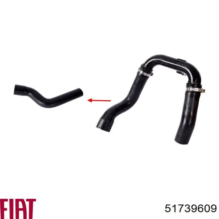 Шланг радиатора охлаждения Fiat/Alfa/Lancia 51739609 цена, от 10.94 USD