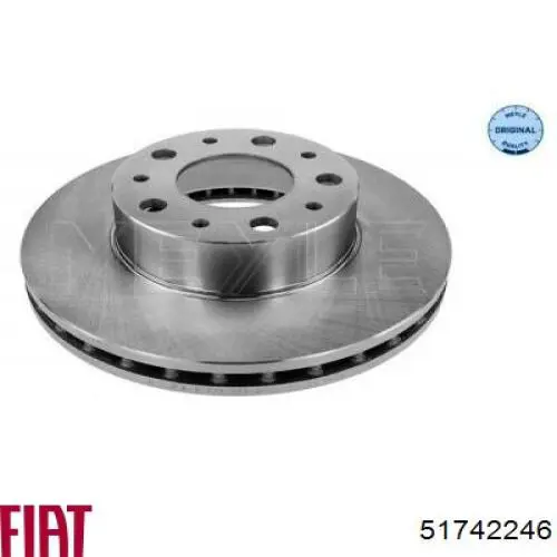 Передний тормозной диск Fiat/Alfa/Lancia 51742246