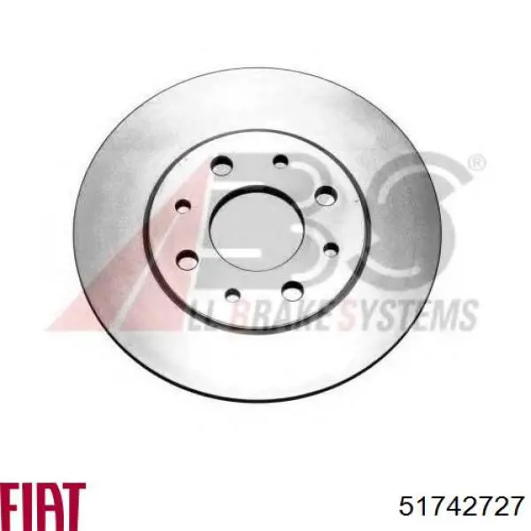 Передние тормозные диски 51742727 Fiat/Alfa/Lancia