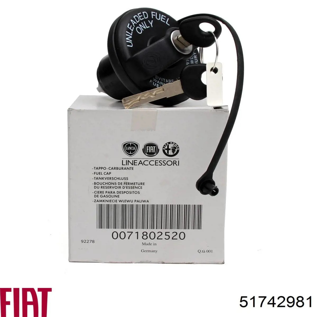 Compre 51742981 Fiat/Alfa/Lancia Tanque de combustível