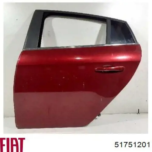 Porta traseira esquerda para Fiat Bravo (198)