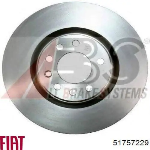 Тормоз дисковый передний Fiat/Alfa/Lancia 51757229 цена, от 51.95 USD
