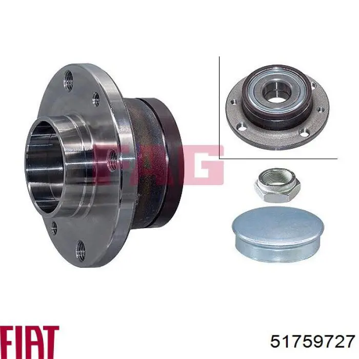 Ступицы задних колес Fiat/Alfa/Lancia 51759727 цена, от 29.77 USD