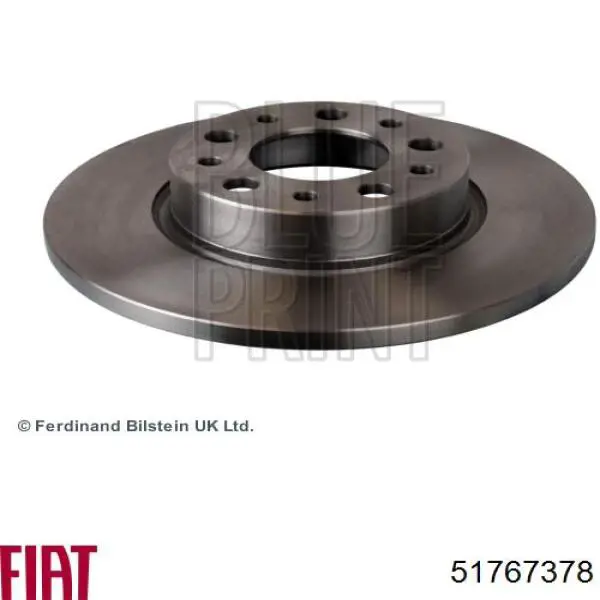 Задний тормозной диск Fiat/Alfa/Lancia 51767378 цена, от 33.81 USD