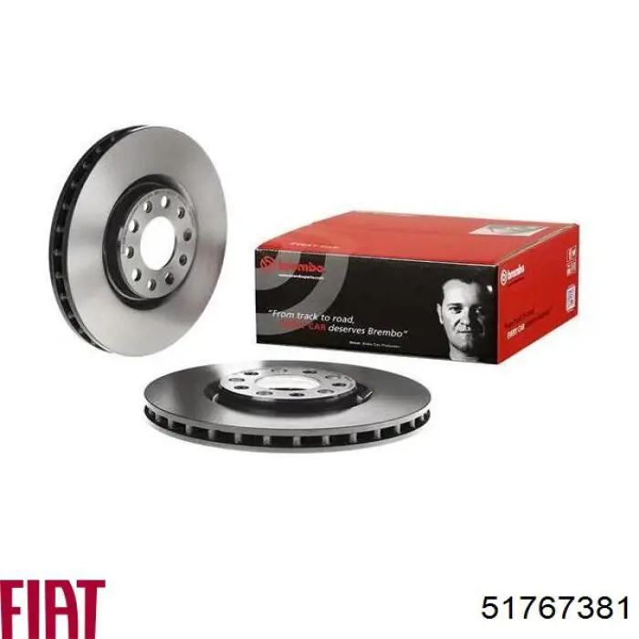 Передние тормозные диски 51767381 Fiat/Alfa/Lancia