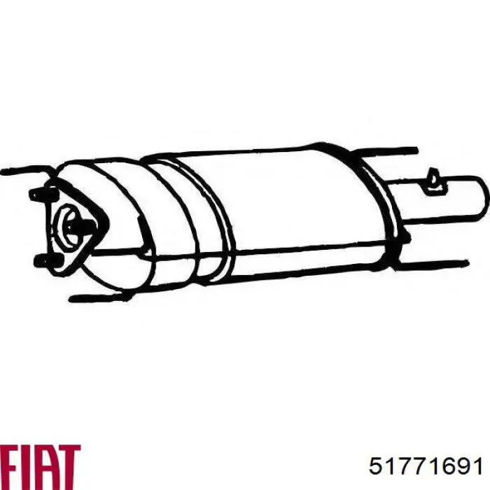 51771691 Fiat/Alfa/Lancia Сажевый фильтр DPF