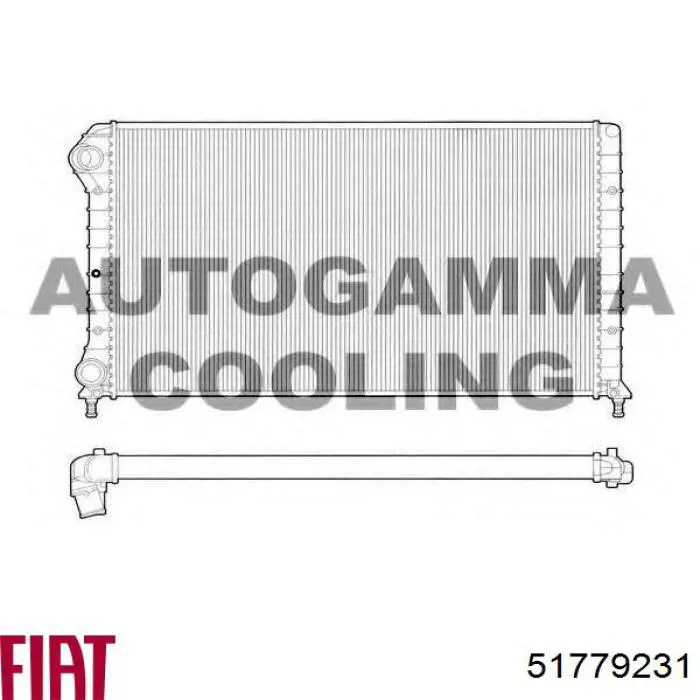 Купить 51779231 Fiat/Alfa/Lancia Радиатор водяной