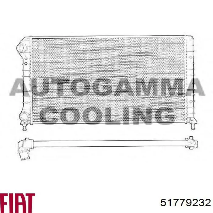 Радиатор охлаждения двигателя Fiat/Alfa/Lancia 51779232 цена, от 55.54 USD