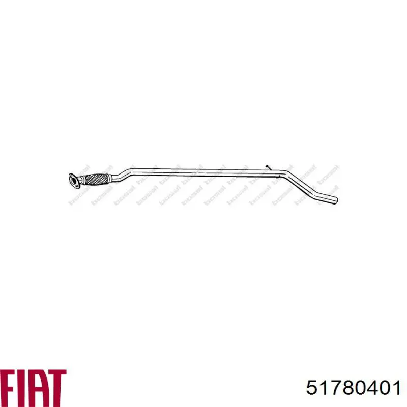 Выхлоп задний Fiat/Alfa/Lancia 51780401 цена, от 72.87 USD