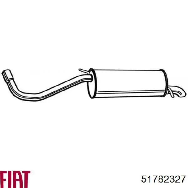 Выхлоп задний Fiat/Alfa/Lancia 51782327 цена, от 40.30 USD