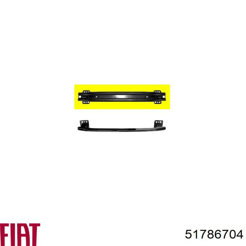 Купить 51786704 Fiat/Alfa/Lancia Буфер бампера переднего