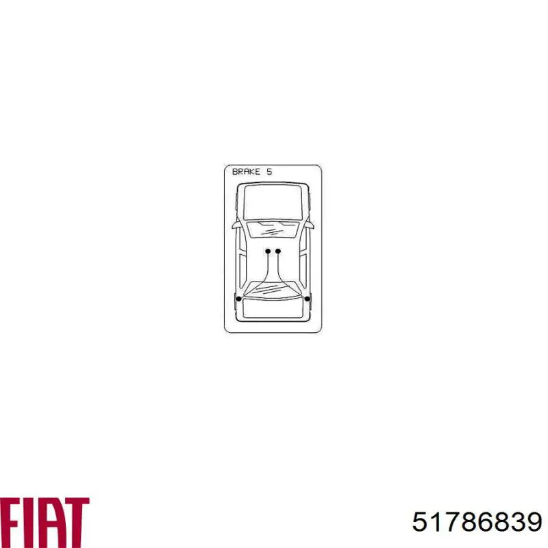 Купить 51786839 Fiat/Alfa/Lancia Задний правый трос ручника