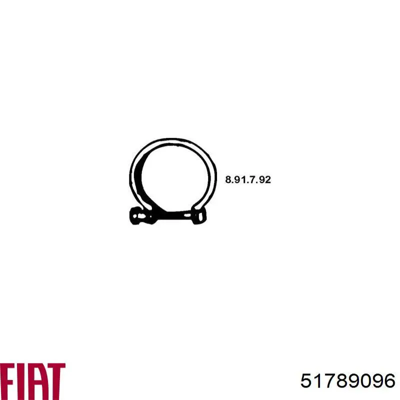 Хомут глушителя передний ST931958 Starline