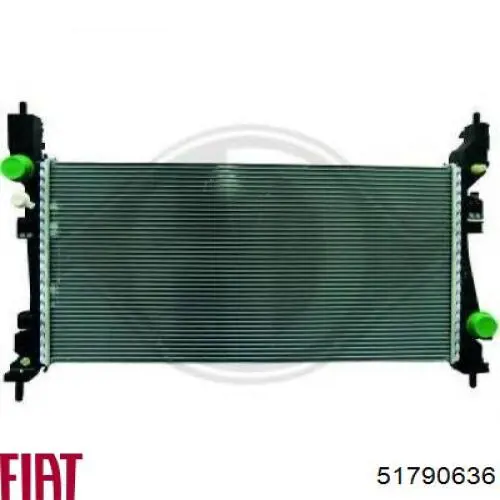 Радиатор охлаждения двигателя Fiat/Alfa/Lancia 51790636