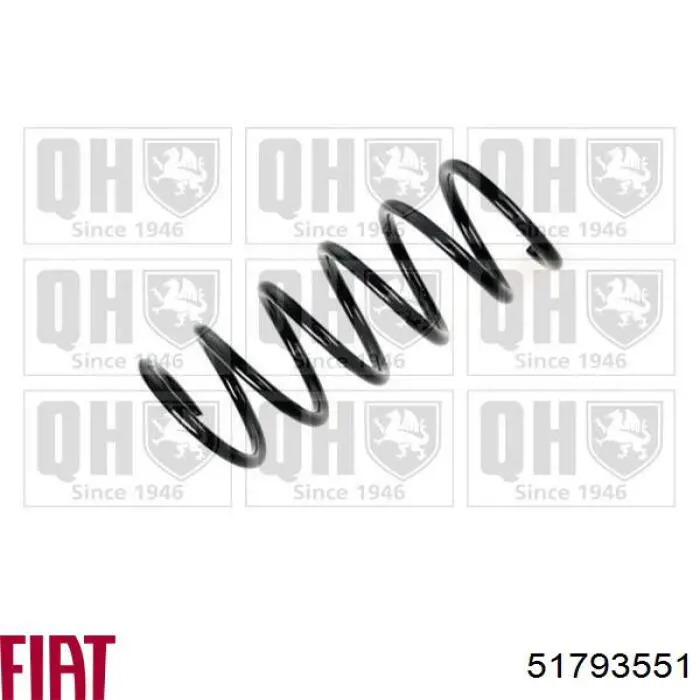 Пружина амортизатора Fiat/Alfa/Lancia 51793551 цена, от 37.46 USD