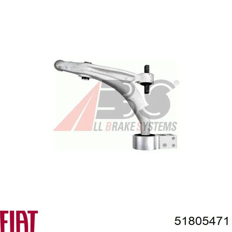 Левый рычаг передней нижней подвески Fiat/Alfa/Lancia 51805471 цена, от 205.78 USD