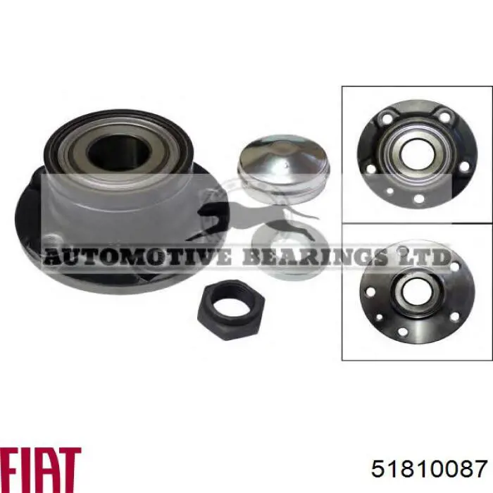 Задняя ступица 51810087 Fiat/Alfa/Lancia
