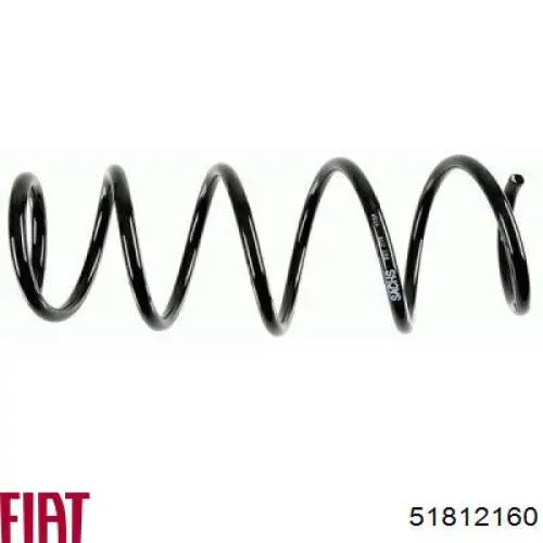 Пружина амортизатора передняя Fiat/Alfa/Lancia 51812160 цена, от 17.61 USD