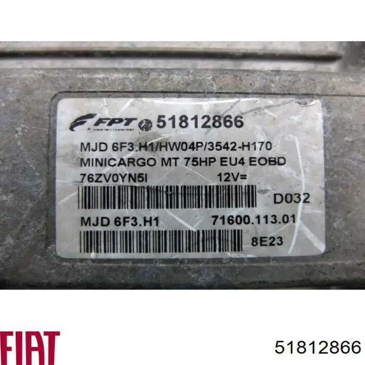 ЭБУ двигателем Fiat/Alfa/Lancia 51812866 цена, от 63.34 USD