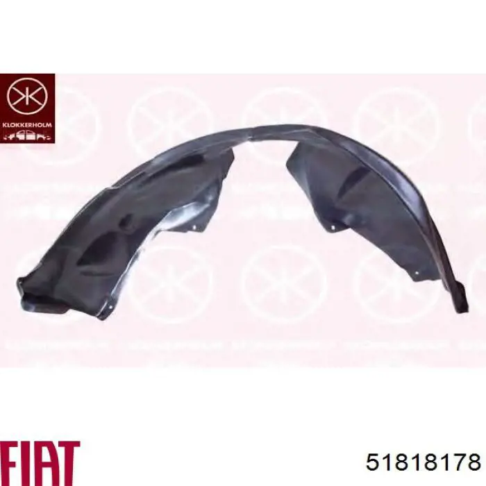 Подкрылок крыла переднего левый Fiat/Alfa/Lancia 51818178 цена, от 12.58 USD