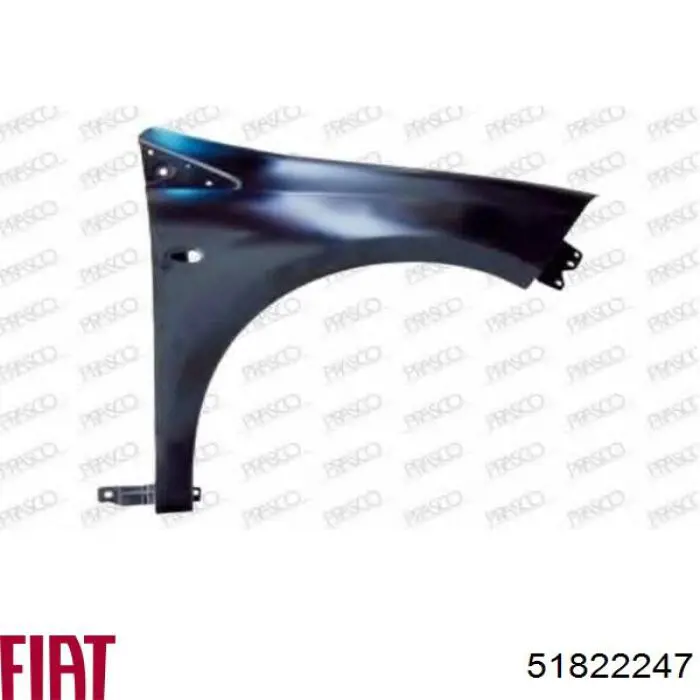 Боковая часть передняя правая Fiat/Alfa/Lancia 51822247 цена, от 46.79 USD